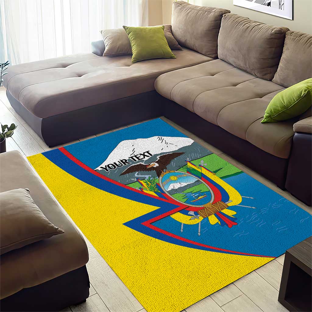 Ecuador Independence Day Personalized Area Rug Pro Deo Patria et Libertate - Wonder Print Shop