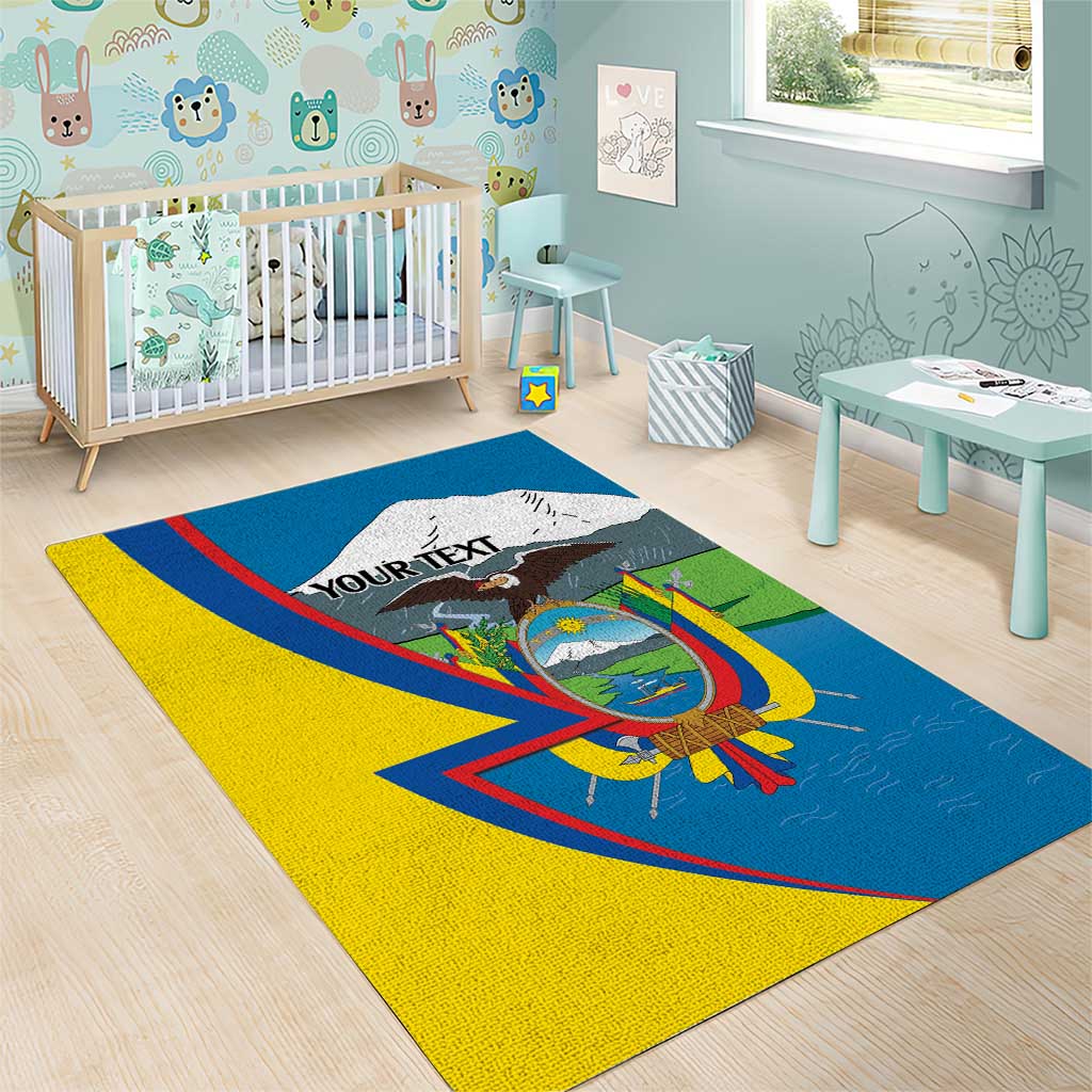 Ecuador Independence Day Personalized Area Rug Pro Deo Patria et Libertate - Wonder Print Shop