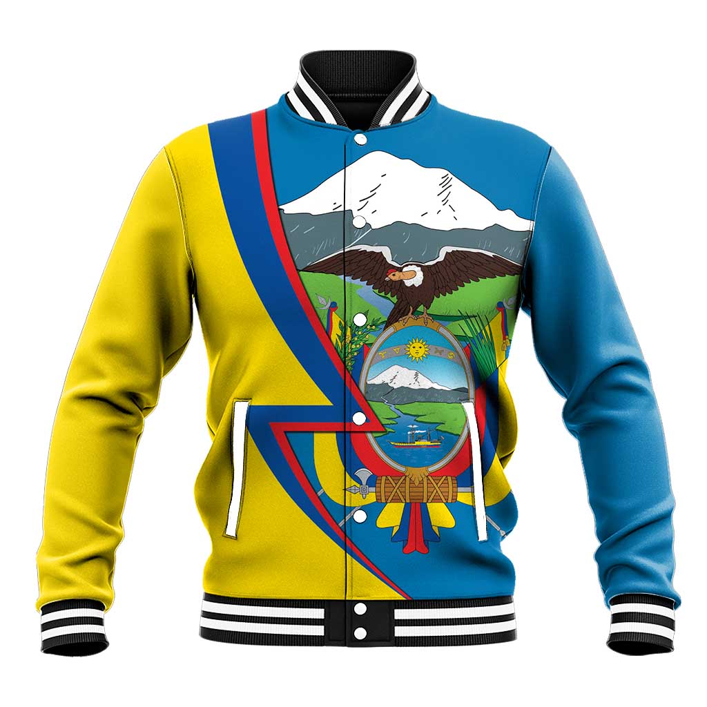 Ecuador Independence Day Personalized Baseball Jacket Pro Deo Patria et Libertate - Wonder Print Shop