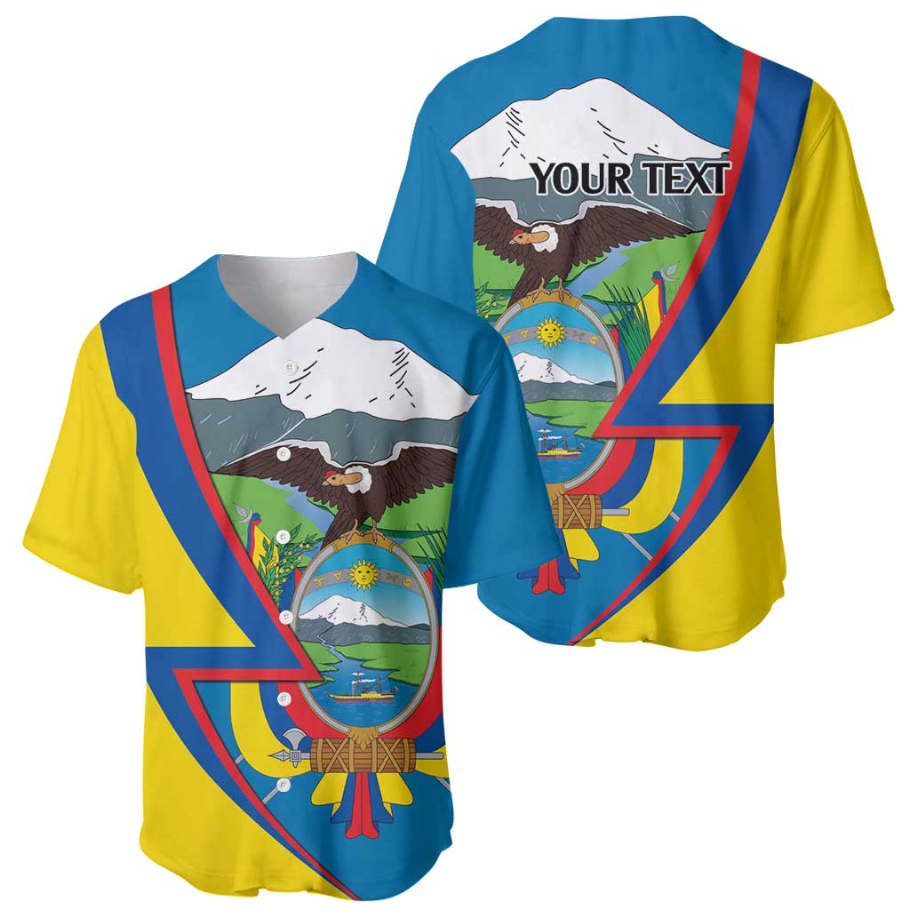 Ecuador Independence Day Personalized Baseball Jersey Pro Deo Patria et Libertate - Wonder Print Shop