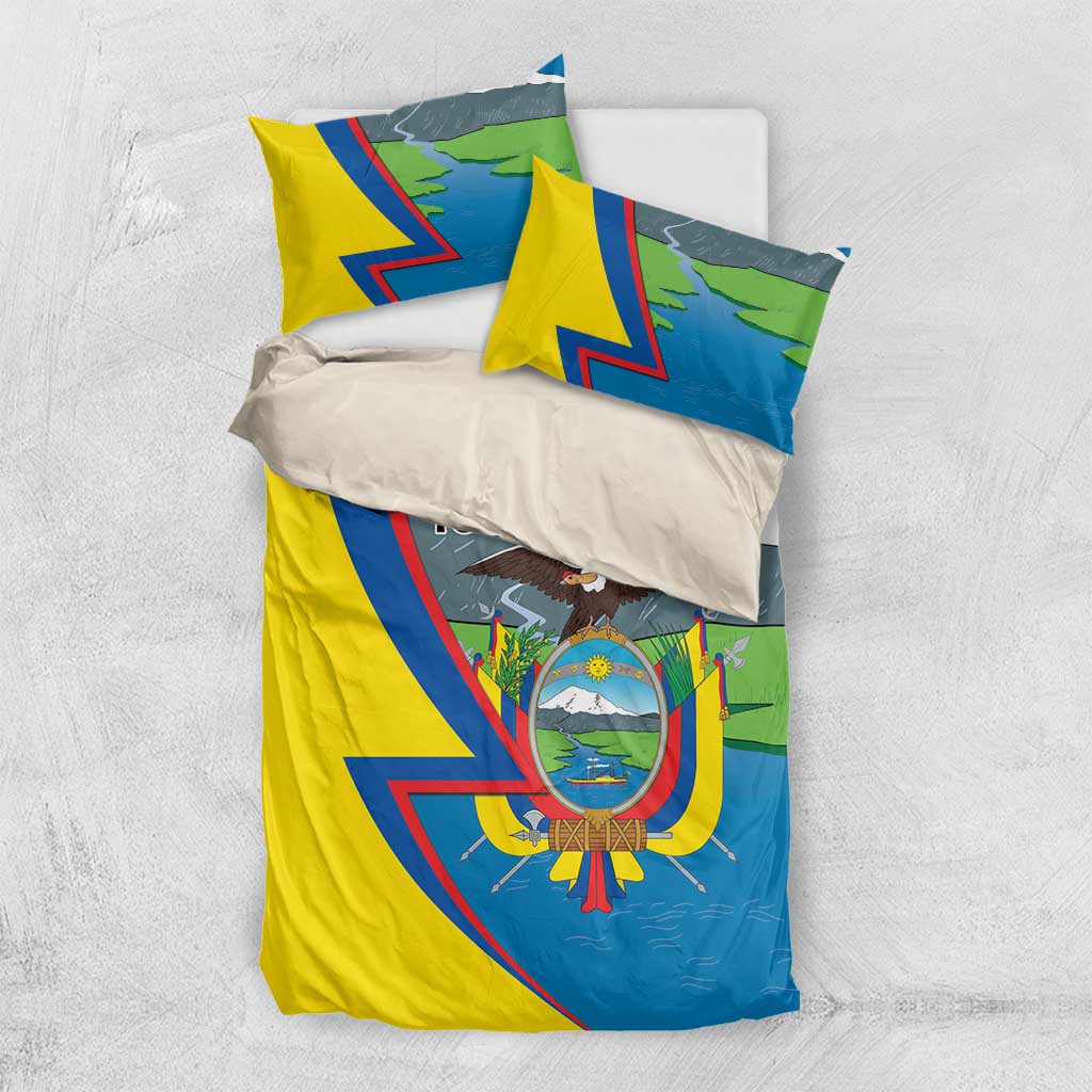 Ecuador Independence Day Personalized Bedding Set Pro Deo Patria et Libertate - Wonder Print Shop