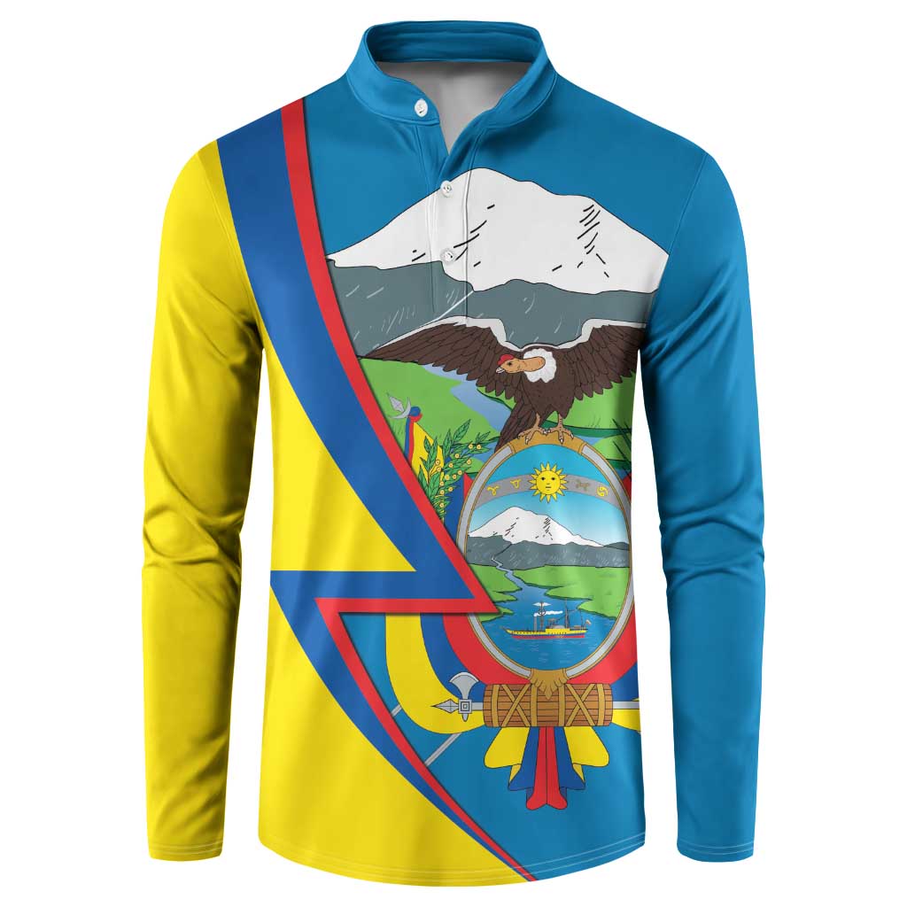 Ecuador Independence Day Personalized Button Sweatshirt Pro Deo Patria et Libertate - Wonder Print Shop