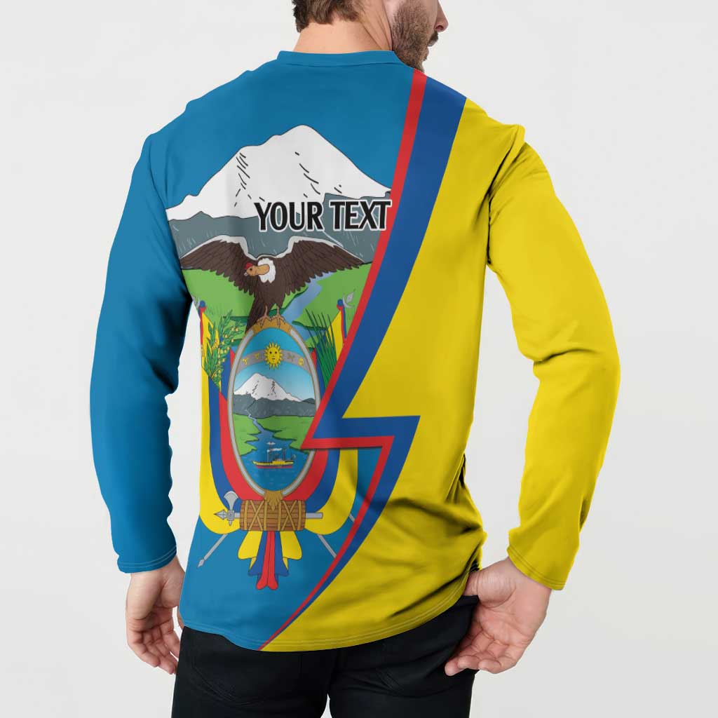 Ecuador Independence Day Personalized Button Sweatshirt Pro Deo Patria et Libertate - Wonder Print Shop