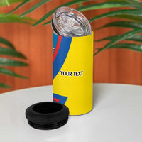 Ecuador Independence Day Personalized 4 in 1 Can Cooler Tumbler Pro Deo Patria et Libertate - Wonder Print Shop
