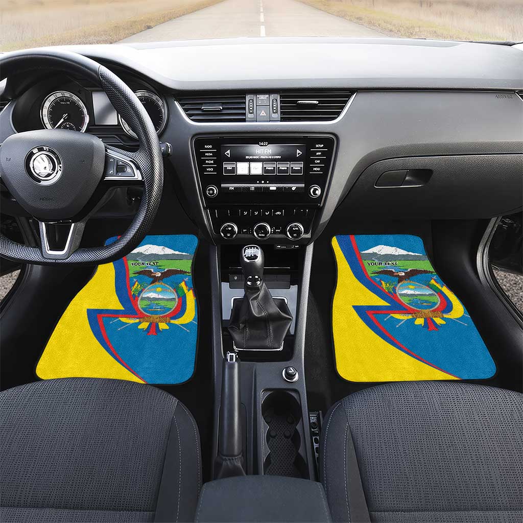 Ecuador Independence Day Personalized Car Mats Pro Deo Patria et Libertate - Wonder Print Shop
