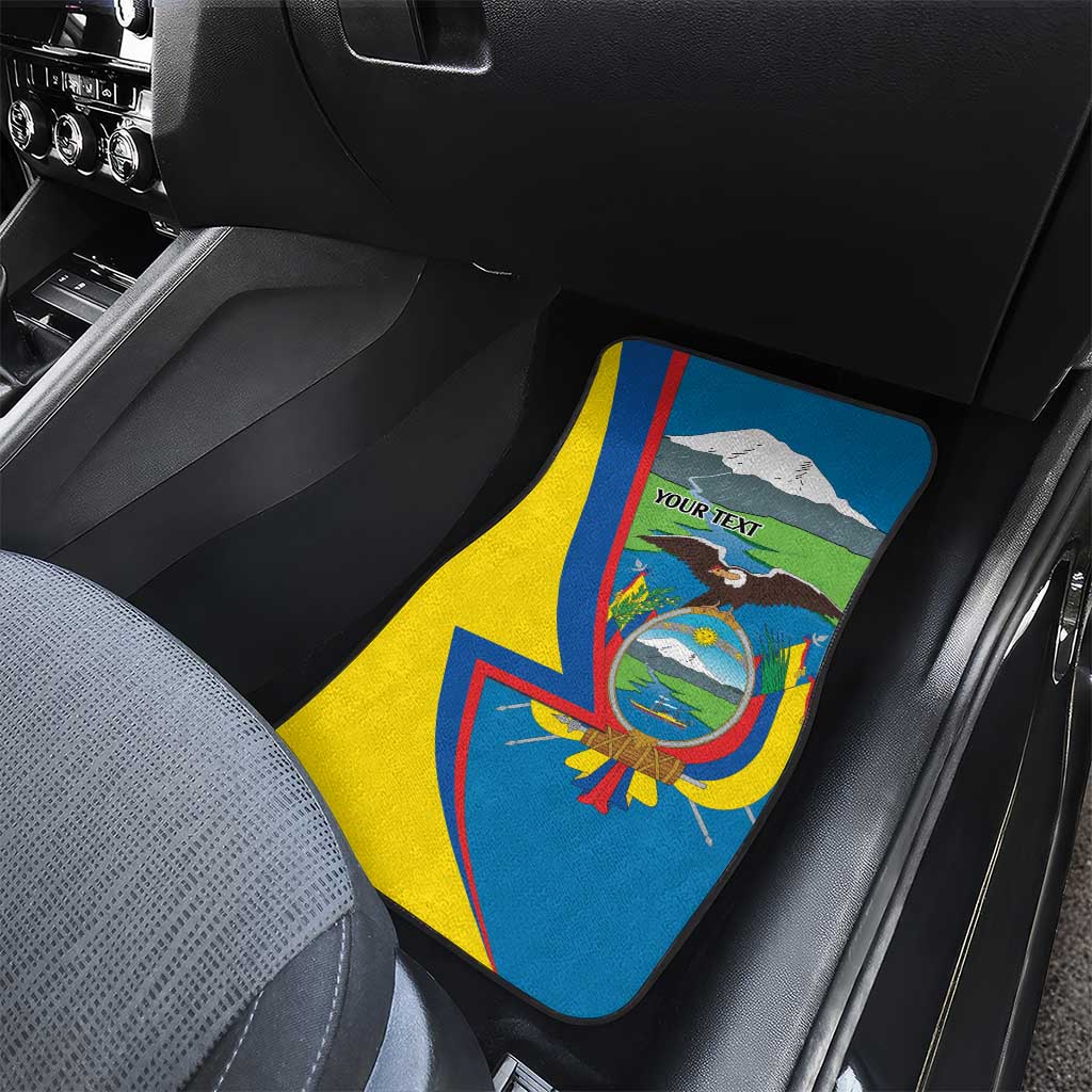 Ecuador Independence Day Personalized Car Mats Pro Deo Patria et Libertate - Wonder Print Shop