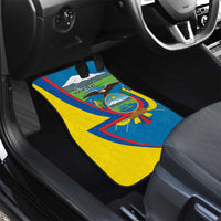 Ecuador Independence Day Personalized Car Mats Pro Deo Patria et Libertate - Wonder Print Shop