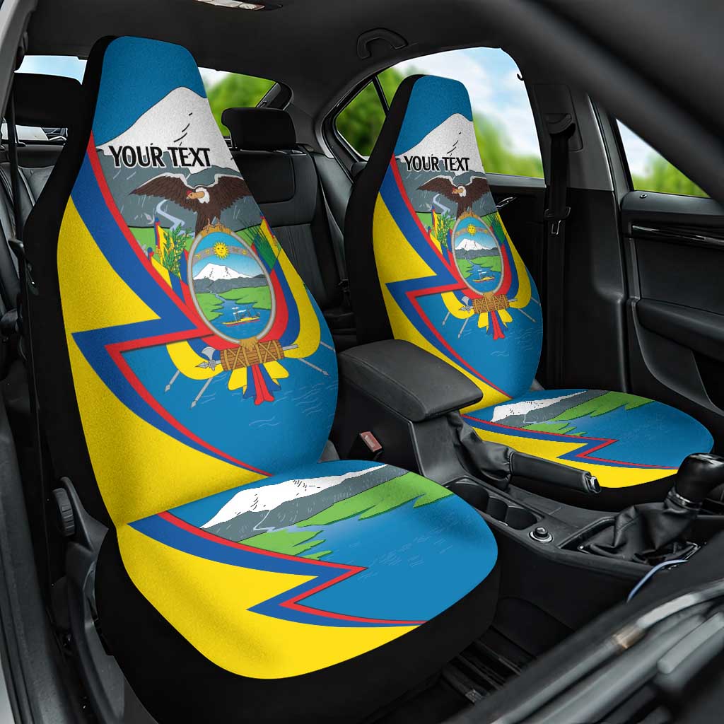 Ecuador Independence Day Personalized Car Seat Cover Pro Deo Patria et Libertate - Wonder Print Shop