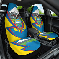 Ecuador Independence Day Personalized Car Seat Cover Pro Deo Patria et Libertate - Wonder Print Shop