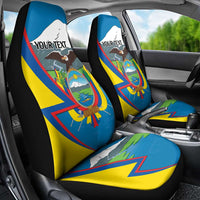 Ecuador Independence Day Personalized Car Seat Cover Pro Deo Patria et Libertate - Wonder Print Shop