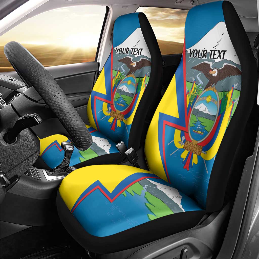 Ecuador Independence Day Personalized Car Seat Cover Pro Deo Patria et Libertate - Wonder Print Shop