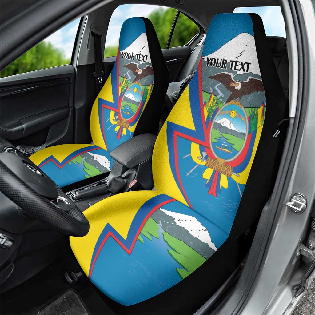 Ecuador Independence Day Personalized Car Seat Cover Pro Deo Patria et Libertate - Wonder Print Shop
