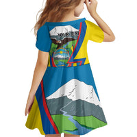 Ecuador Independence Day Personalized Family Matching Long Sleeve Bodycon Dress and Hawaiian Shirt Pro Deo Patria et Libertate - Wonder Print Shop