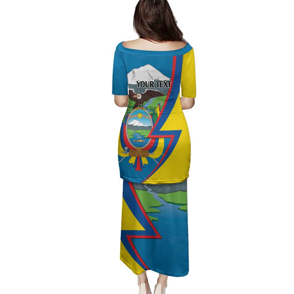 Ecuador Independence Day Personalized Family Matching Puletasi and Hawaiian Shirt Pro Deo Patria et Libertate - Wonder Print Shop