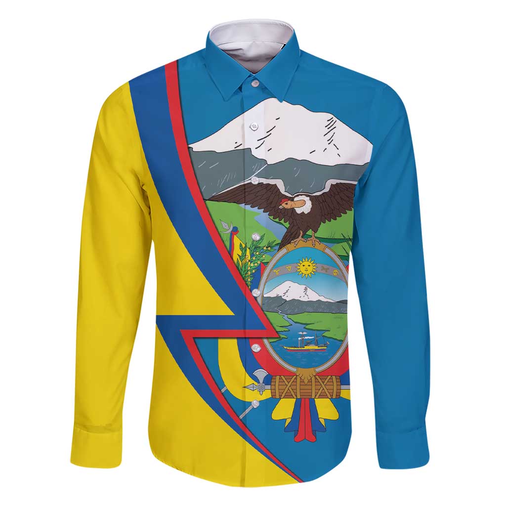 Ecuador Independence Day Personalized Family Matching Short Sleeve Bodycon Dress and Hawaiian Shirt Pro Deo Patria et Libertate - Wonder Print Shop