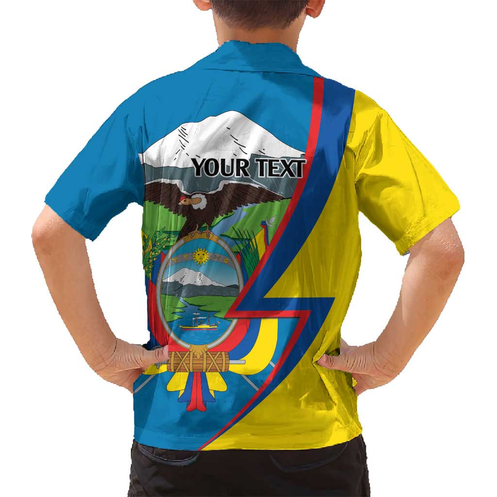 Ecuador Independence Day Personalized Family Matching Tank Maxi Dress and Hawaiian Shirt Pro Deo Patria et Libertate - Wonder Print Shop