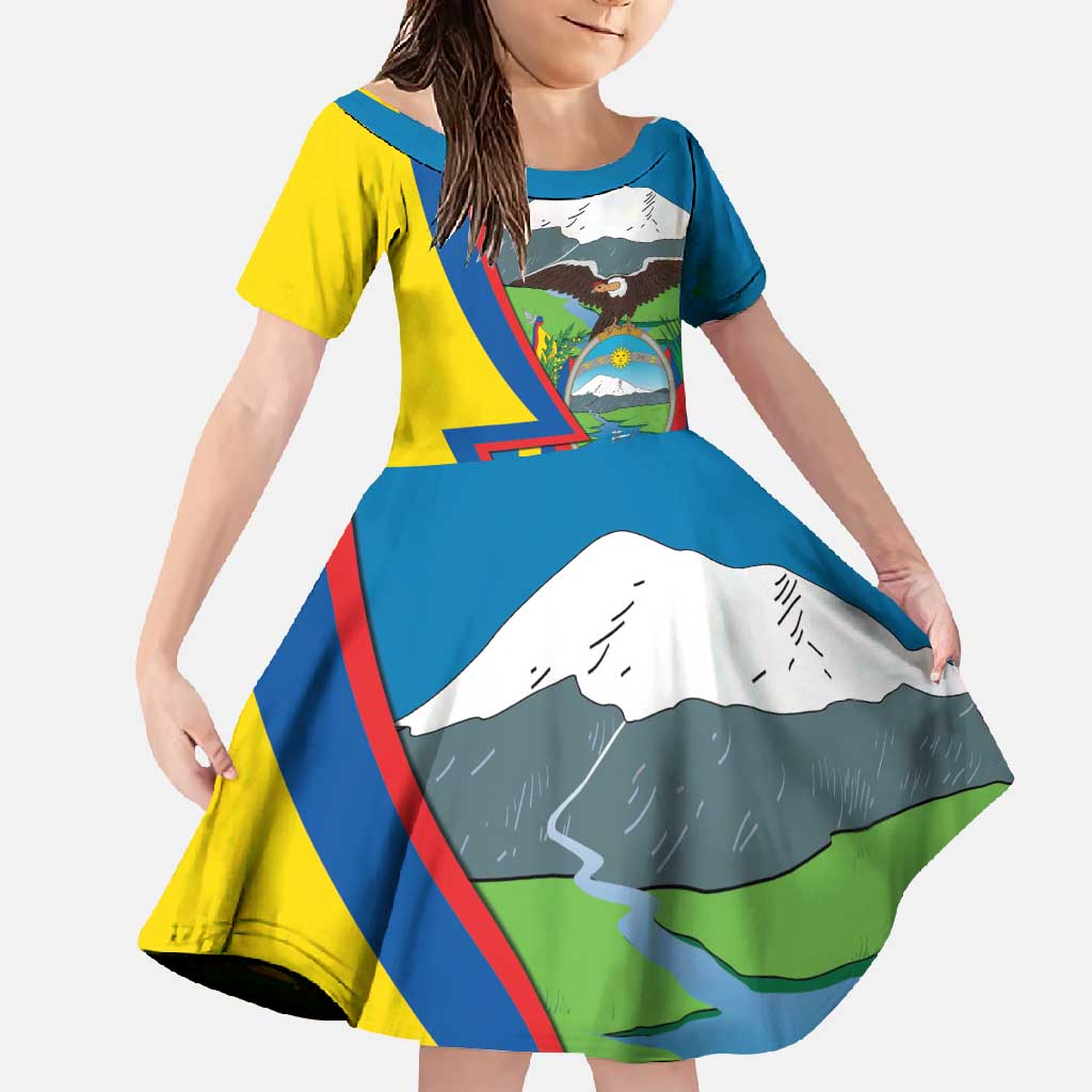 Ecuador Independence Day Personalized Family Matching Tank Maxi Dress and Hawaiian Shirt Pro Deo Patria et Libertate - Wonder Print Shop