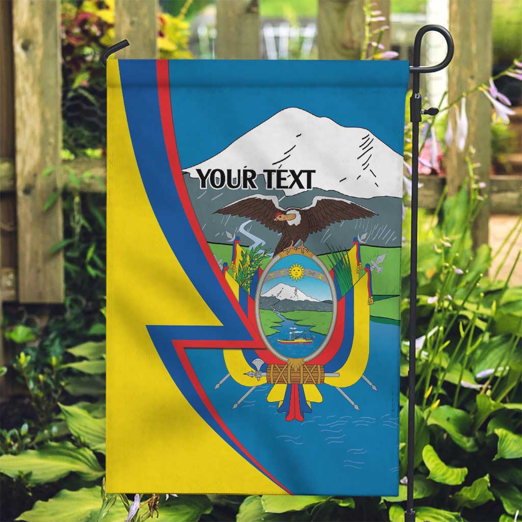 Ecuador Independence Day Personalized Garden Flag Pro Deo Patria et Libertate - Wonder Print Shop