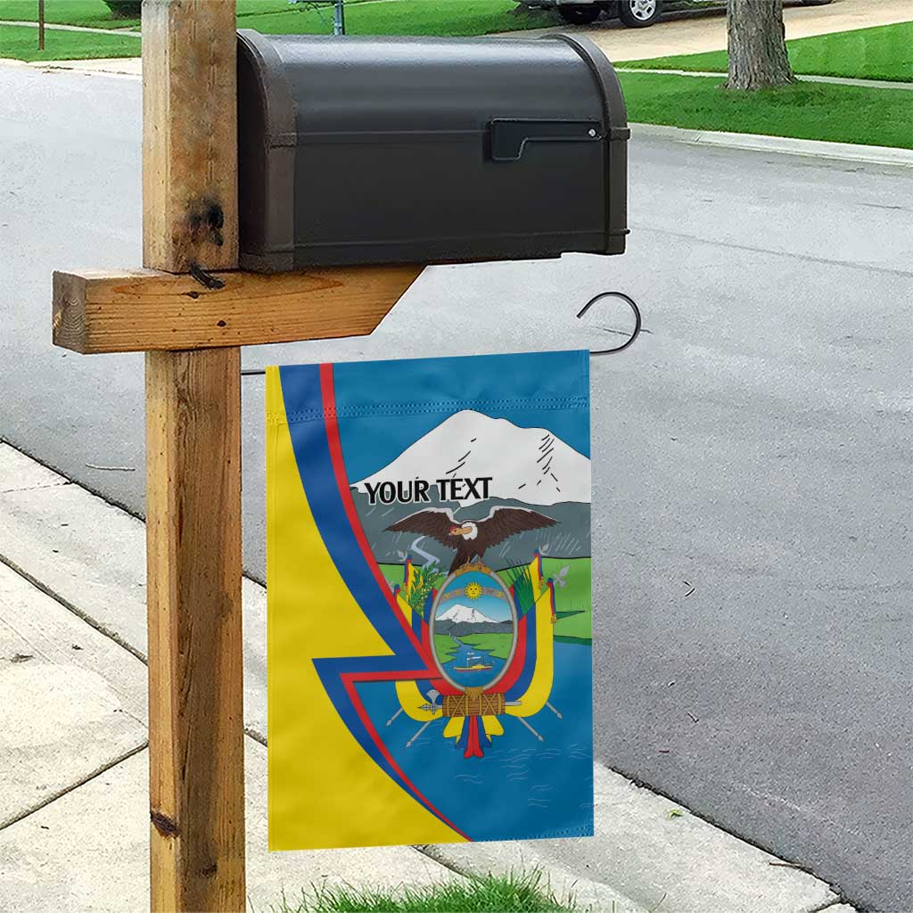 Ecuador Independence Day Personalized Garden Flag Pro Deo Patria et Libertate - Wonder Print Shop