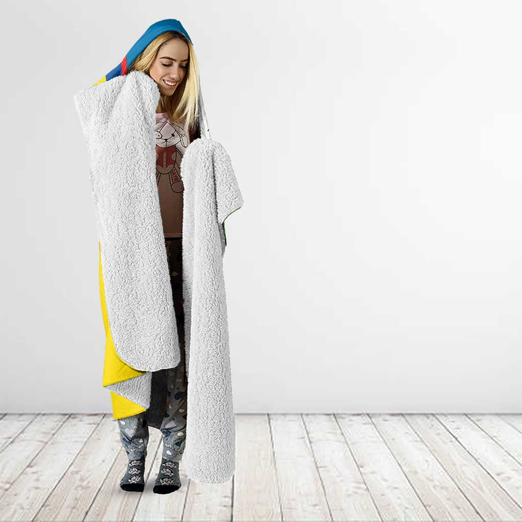 Ecuador Independence Day Personalized Hooded Blanket Pro Deo Patria et Libertate - Wonder Print Shop