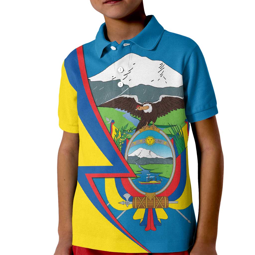 Ecuador Independence Day Personalized Kid Polo Shirt Pro Deo Patria et Libertate - Wonder Print Shop