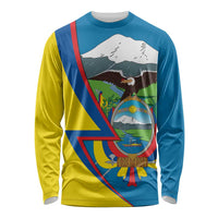 Ecuador Independence Day Personalized Long Sleeve Shirt Pro Deo Patria et Libertate - Wonder Print Shop