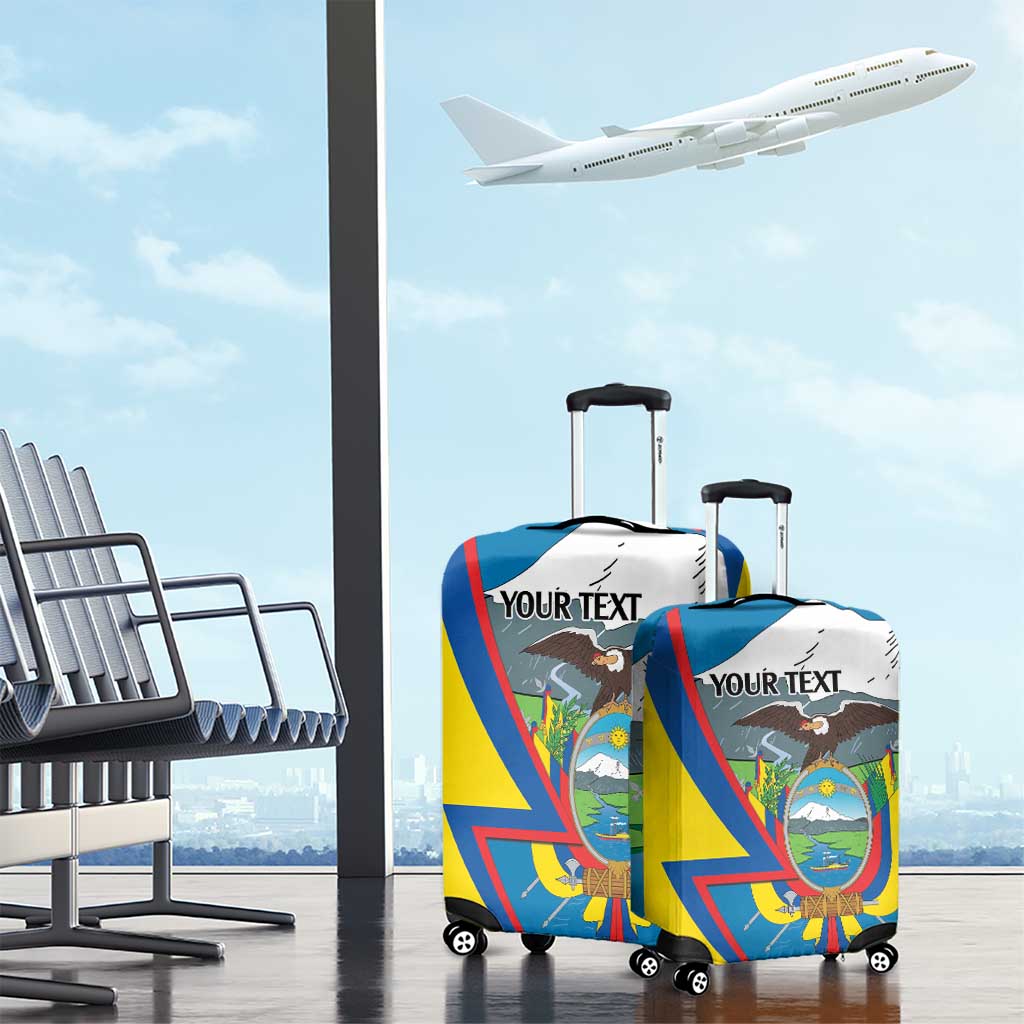 Ecuador Independence Day Personalized Luggage Cover Pro Deo Patria et Libertate - Wonder Print Shop