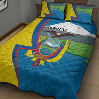 Ecuador Independence Day Personalized Quilt Bed Set Pro Deo Patria et Libertate - Wonder Print Shop