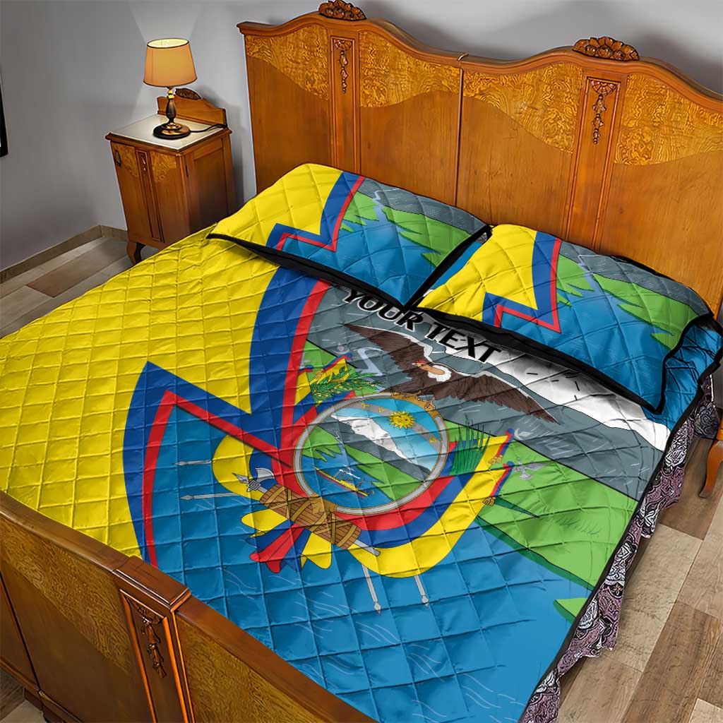 Ecuador Independence Day Personalized Quilt Bed Set Pro Deo Patria et Libertate - Wonder Print Shop
