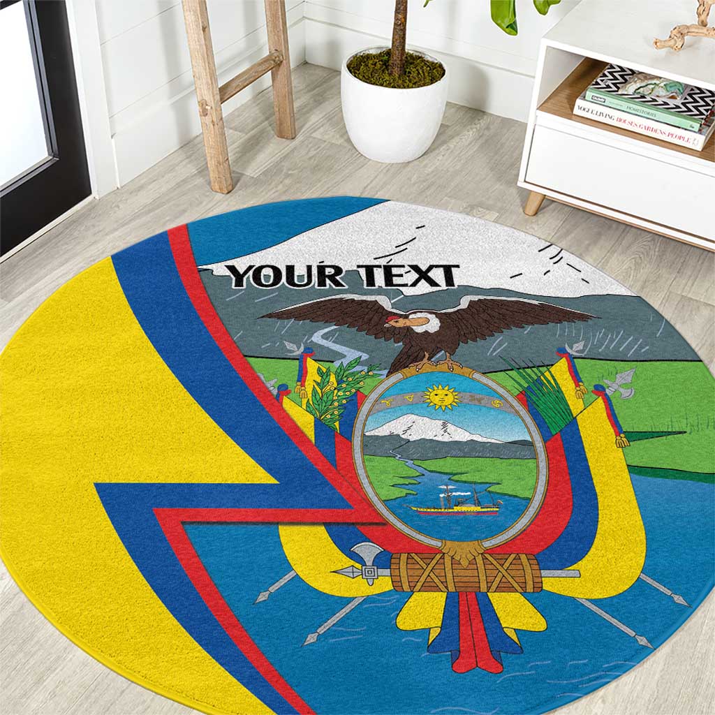 Ecuador Independence Day Personalized Round Carpet Pro Deo Patria et Libertate - Wonder Print Shop