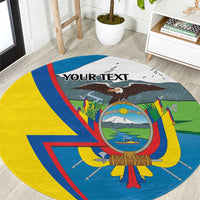 Ecuador Independence Day Personalized Round Carpet Pro Deo Patria et Libertate - Wonder Print Shop