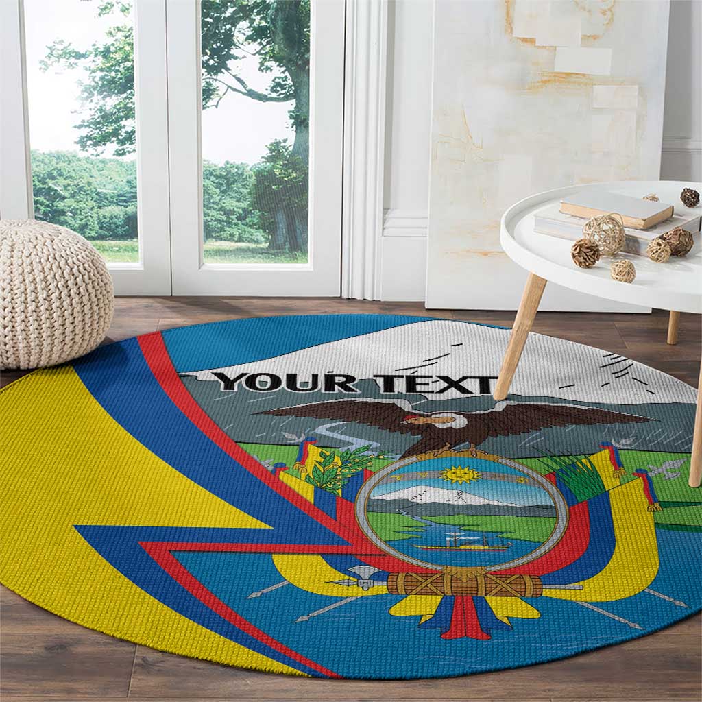 Ecuador Independence Day Personalized Round Carpet Pro Deo Patria et Libertate - Wonder Print Shop