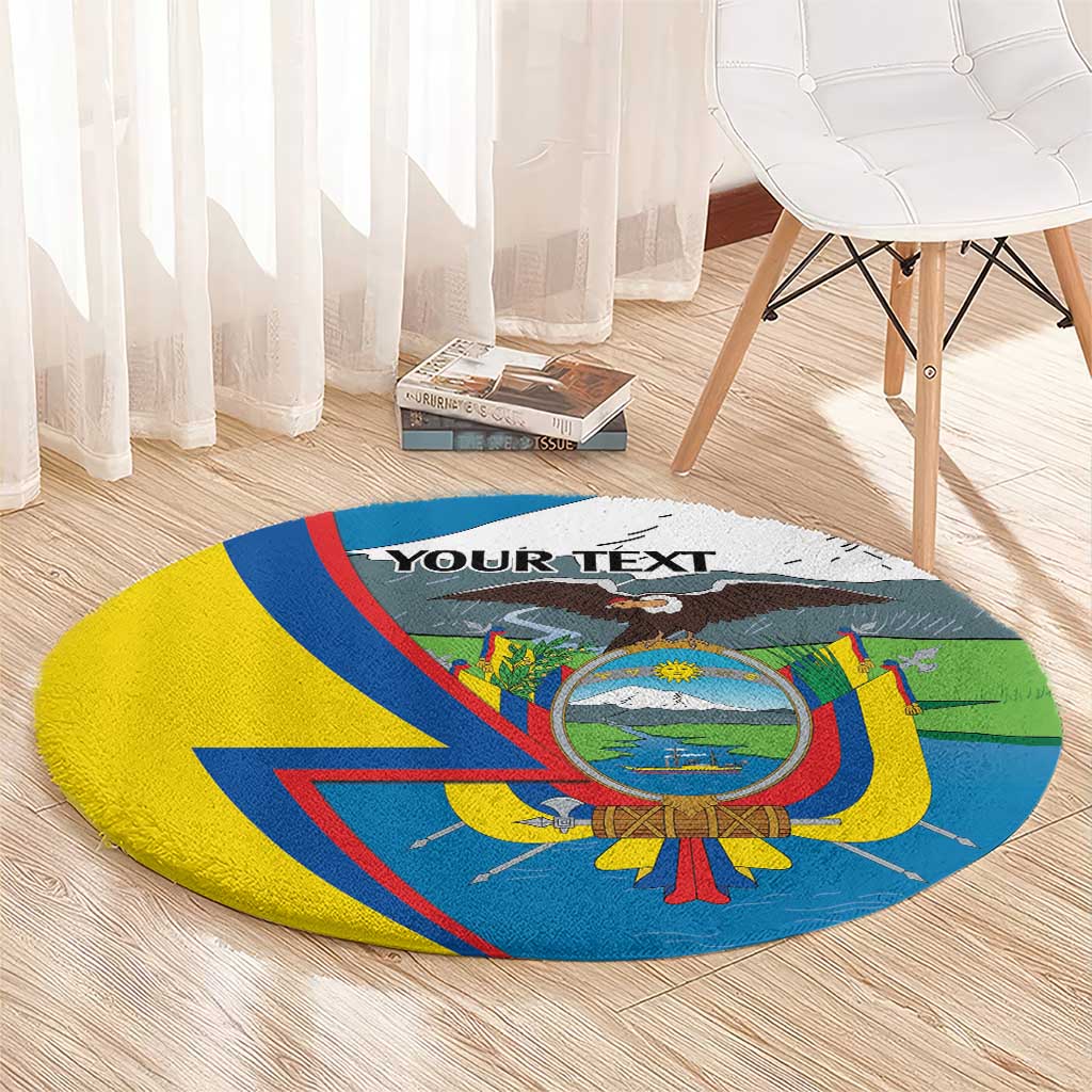 Ecuador Independence Day Personalized Round Carpet Pro Deo Patria et Libertate - Wonder Print Shop