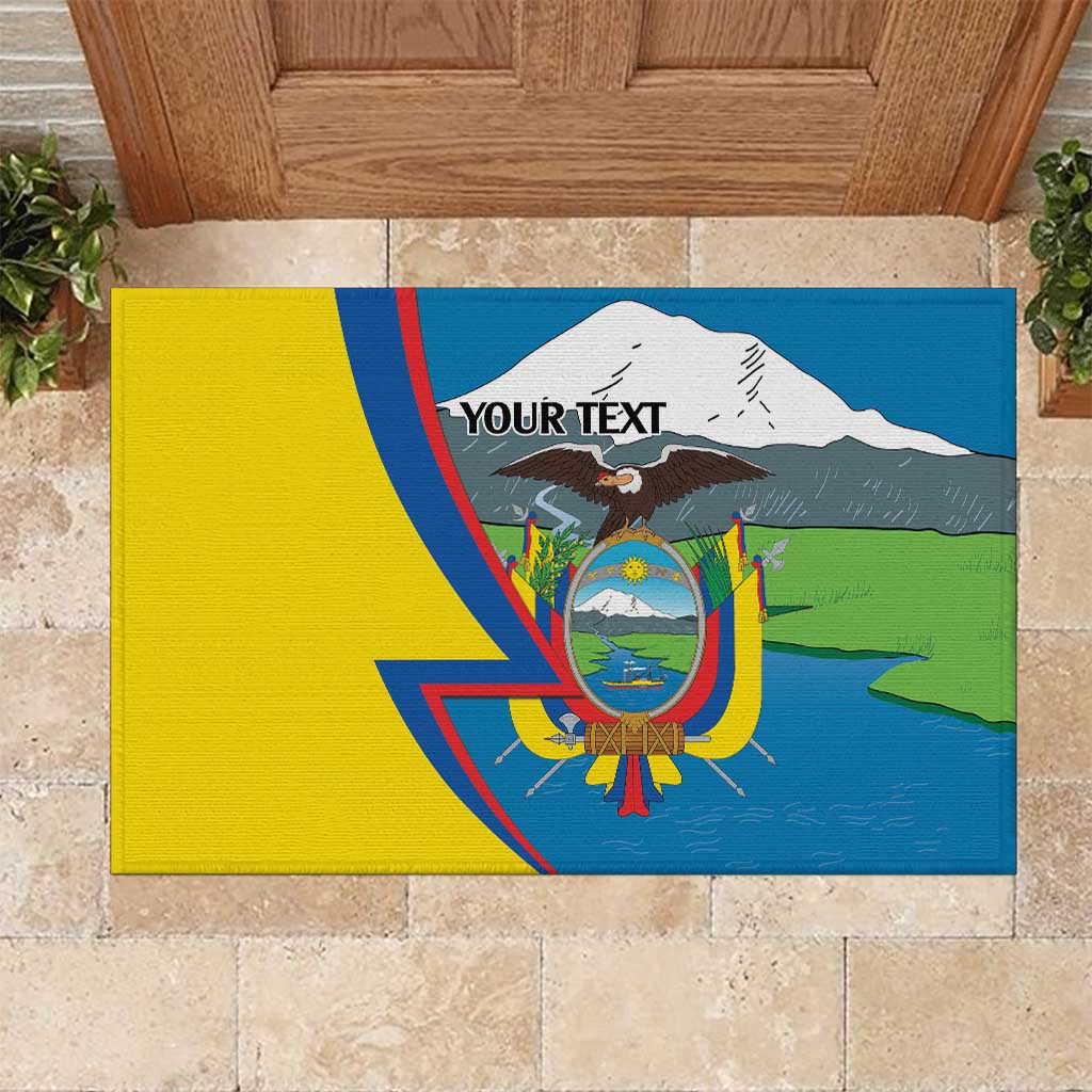 Ecuador Independence Day Personalized Rubber Doormat Pro Deo Patria et Libertate - Wonder Print Shop