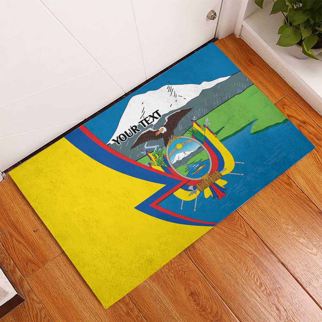 Ecuador Independence Day Personalized Rubber Doormat Pro Deo Patria et Libertate - Wonder Print Shop
