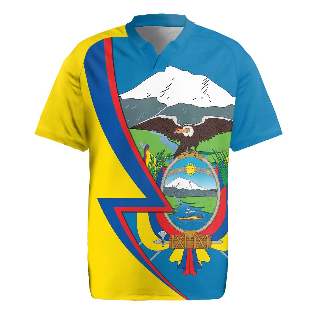 Ecuador Independence Day Personalized Rugby Jersey Pro Deo Patria et Libertate - Wonder Print Shop