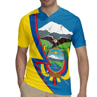 Ecuador Independence Day Personalized Rugby Jersey Pro Deo Patria et Libertate - Wonder Print Shop