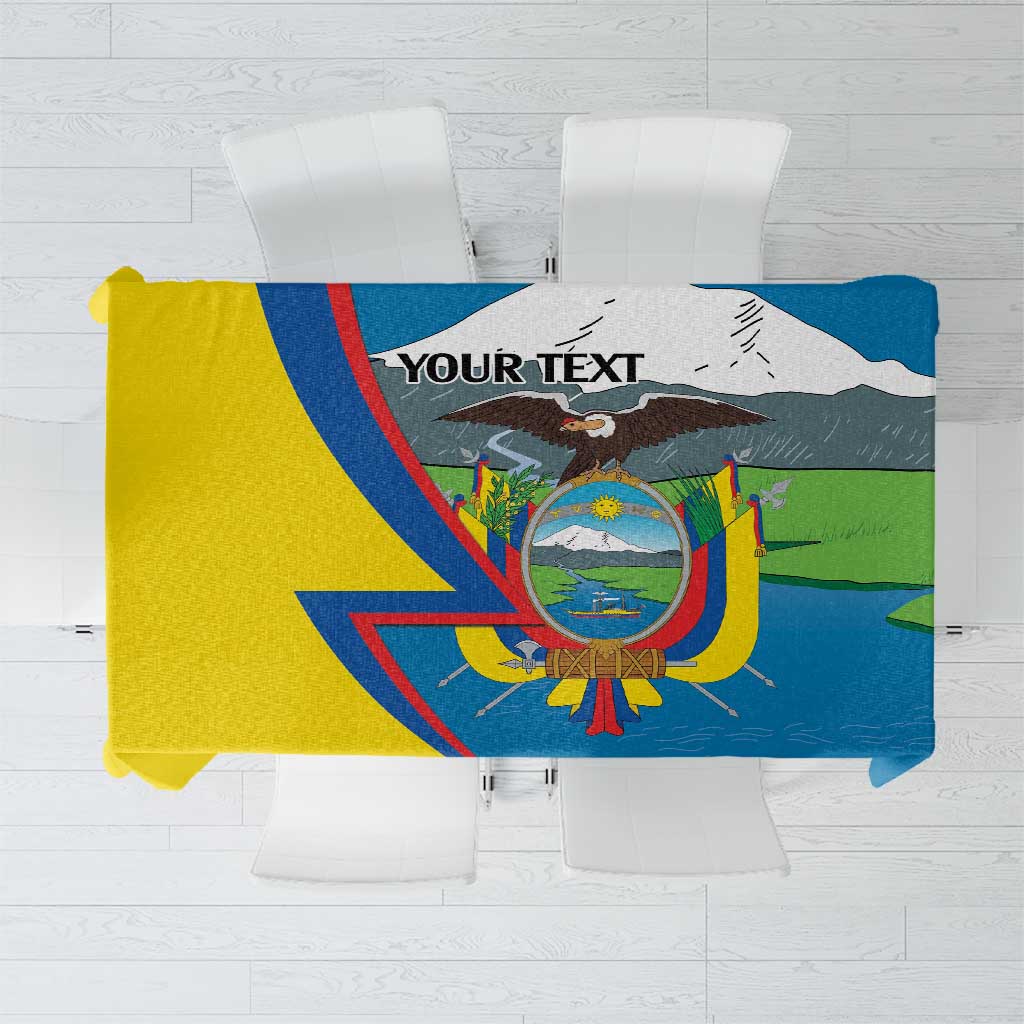Ecuador Independence Day Personalized Tablecloth Pro Deo Patria et Libertate - Wonder Print Shop