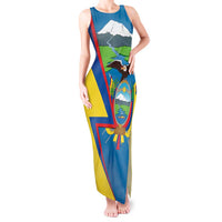 Ecuador Independence Day Personalized Tank Maxi Dress Pro Deo Patria et Libertate - Wonder Print Shop
