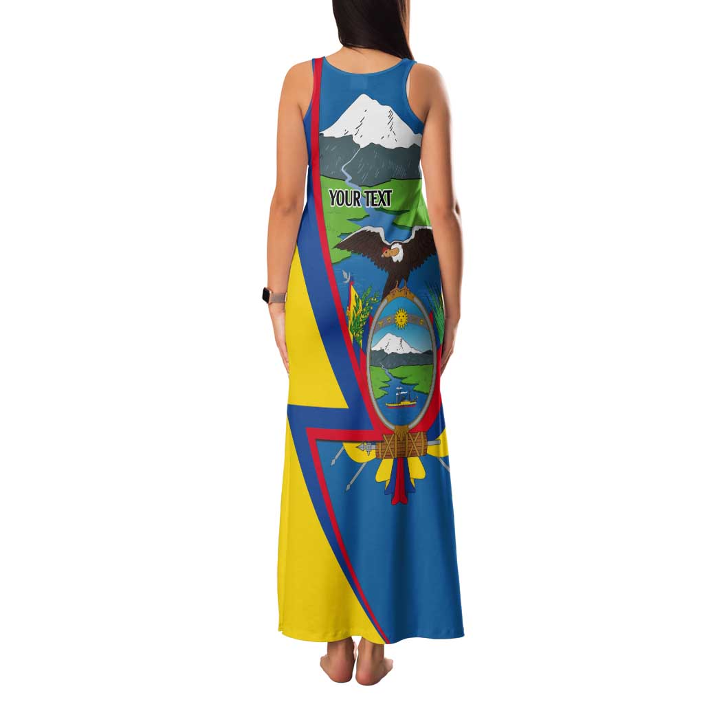 Ecuador Independence Day Personalized Tank Maxi Dress Pro Deo Patria et Libertate - Wonder Print Shop