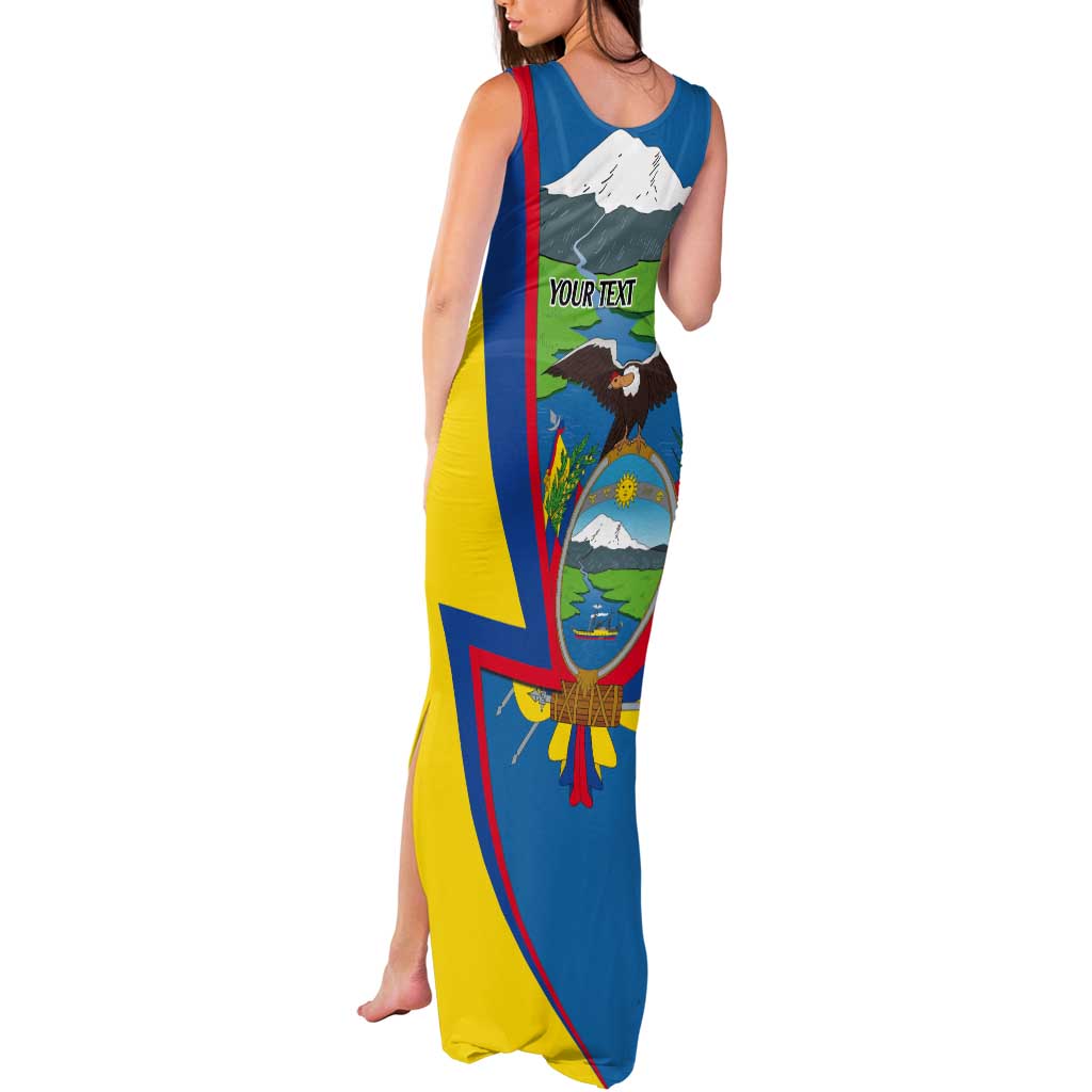 Ecuador Independence Day Personalized Tank Maxi Dress Pro Deo Patria et Libertate - Wonder Print Shop