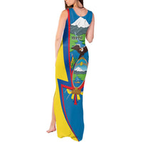 Ecuador Independence Day Personalized Tank Maxi Dress Pro Deo Patria et Libertate - Wonder Print Shop