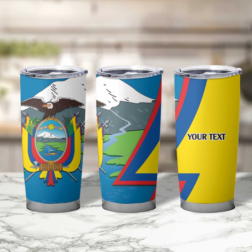 Ecuador Independence Day Personalized Tumbler Cup Pro Deo Patria et Libertate - Wonder Print Shop