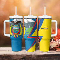 Ecuador Independence Day Personalized Tumbler With Handle Pro Deo Patria et Libertate - Wonder Print Shop