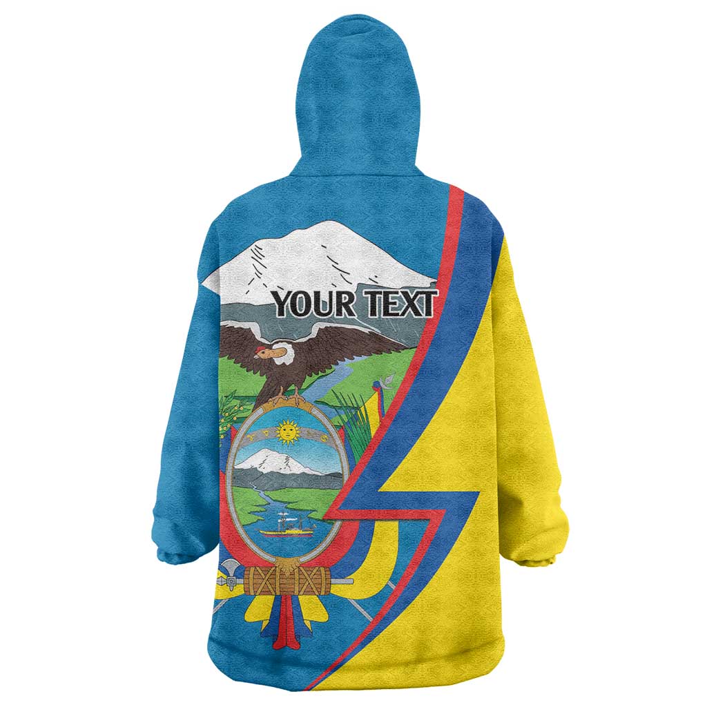 Ecuador Independence Day Personalized Wearable Blanket Hoodie Pro Deo Patria et Libertate - Wonder Print Shop