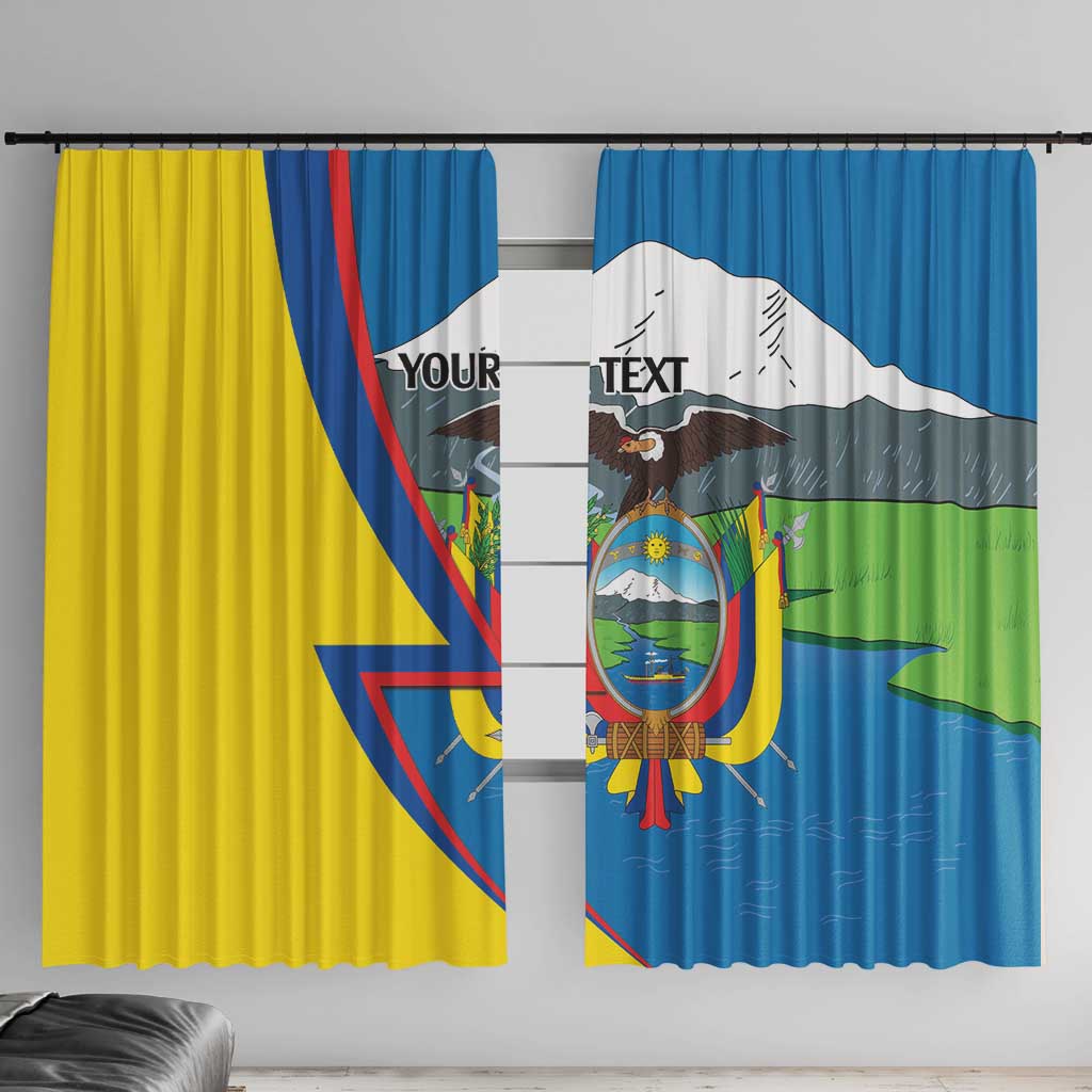 Ecuador Independence Day Personalized Window Curtain Pro Deo Patria et Libertate - Wonder Print Shop