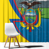 Ecuador Independence Day Personalized Window Curtain Pro Deo Patria et Libertate - Wonder Print Shop
