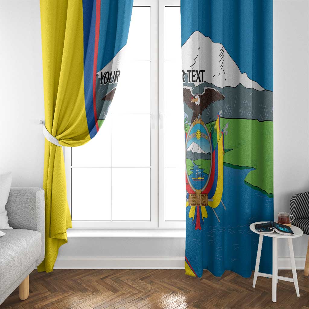 Ecuador Independence Day Personalized Window Curtain Pro Deo Patria et Libertate - Wonder Print Shop