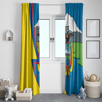 Ecuador Independence Day Personalized Window Curtain Pro Deo Patria et Libertate - Wonder Print Shop