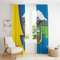 Ecuador Independence Day Personalized Window Curtain Pro Deo Patria et Libertate - Wonder Print Shop
